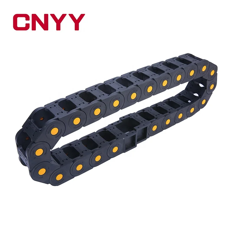 Manufacturer Wholesale Black Plastic Cable Carrier Drag Chain reinforced nylon drag chain