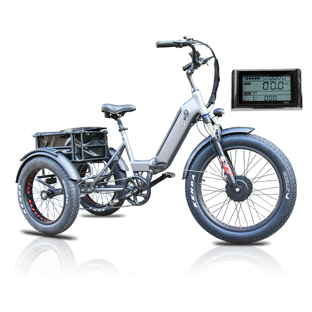 Один kuake 2020 20 дюймов с одной скоростью складной гексакоптер 3 три колеса электрический, фара для электровелосипеда в трехколесный скутер трехколесный велосипед на продажу