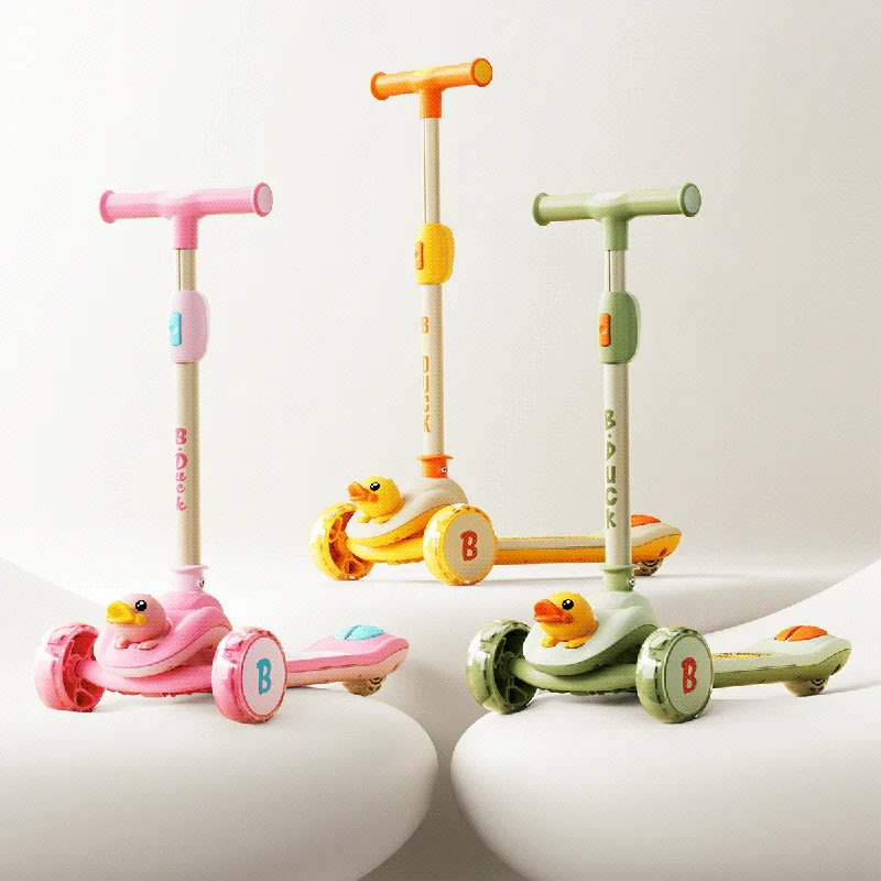 mulitifuntional baby push walker scooter, 3 wheel skate baby scooter duck, baby car seat model kick scooter
