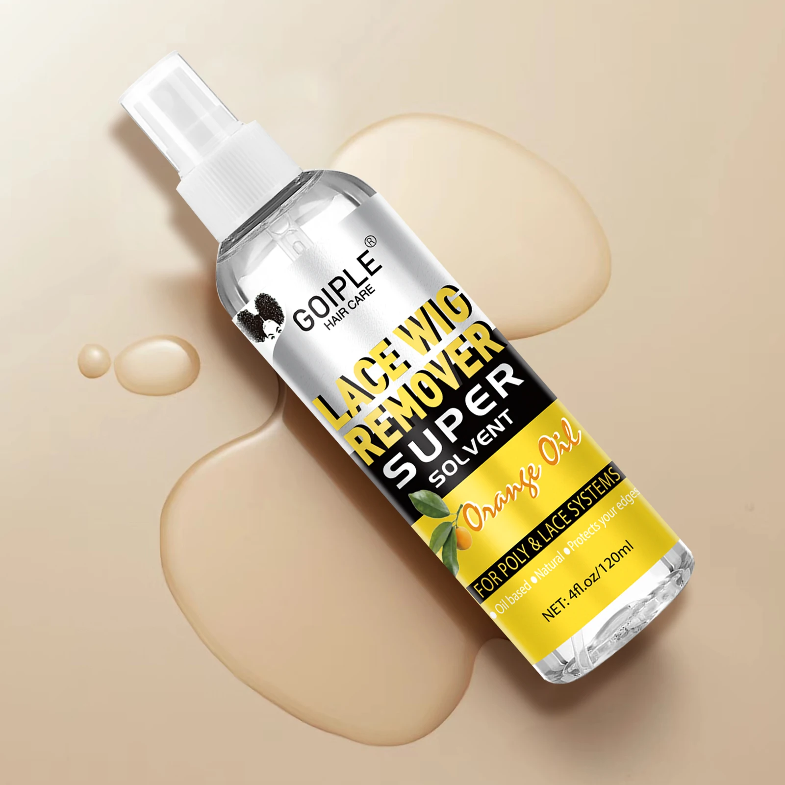 OEM ODM Custom Lace Glue Remover Spray Natural Mild Lace Glue Remover Orange Oil Wig Lace Glue Adhesive Remover Kit