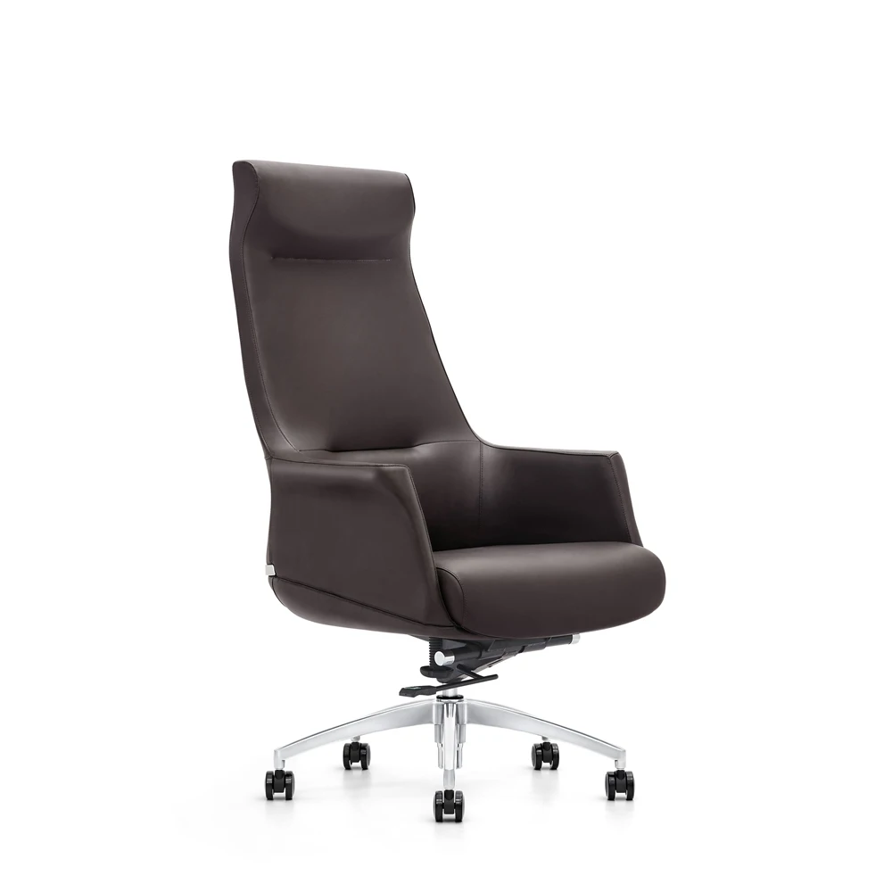 Boss ceo ergonomic Pu or genuine high back luxury executive leather office chair