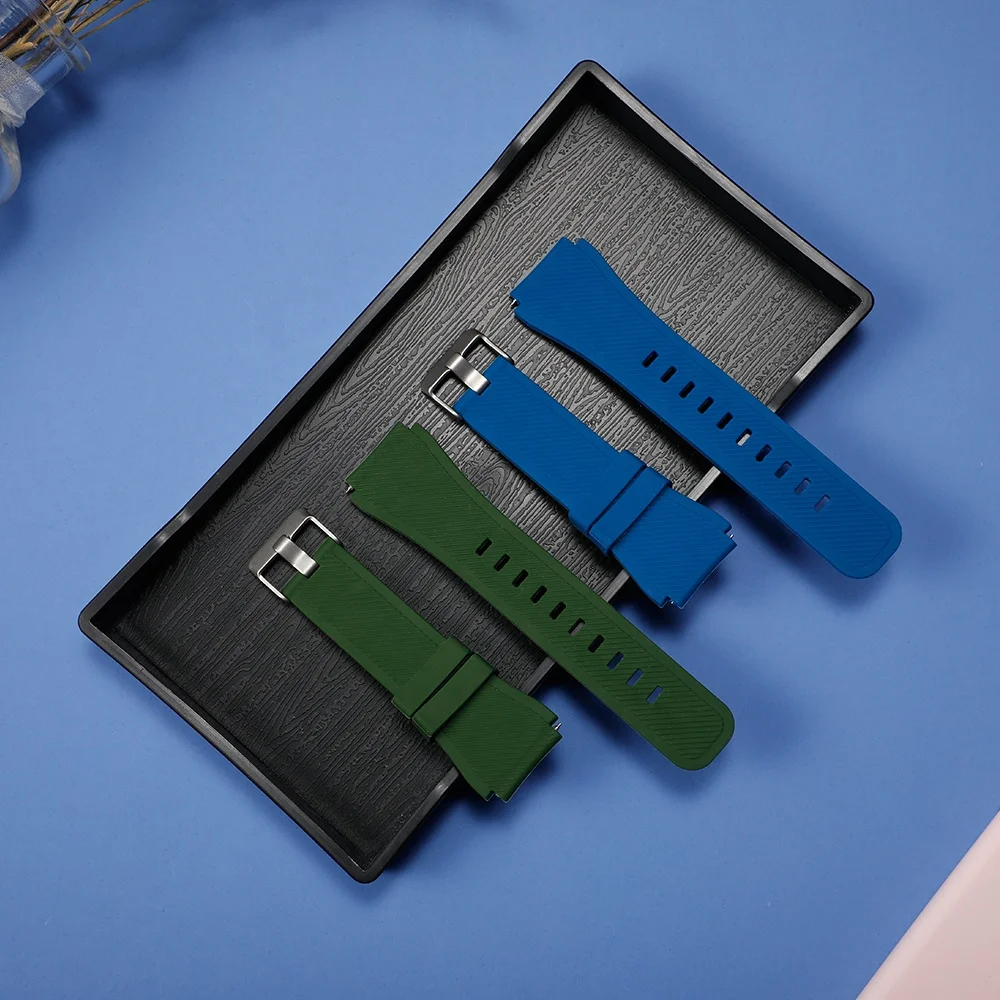 20mm 22mm Band for Samsung Galaxy Watch 3 46mm 42mm active 2 Gear s3 Frontier S2 silicone bracelet Huawei GT 2 2e GT2 Pro strap