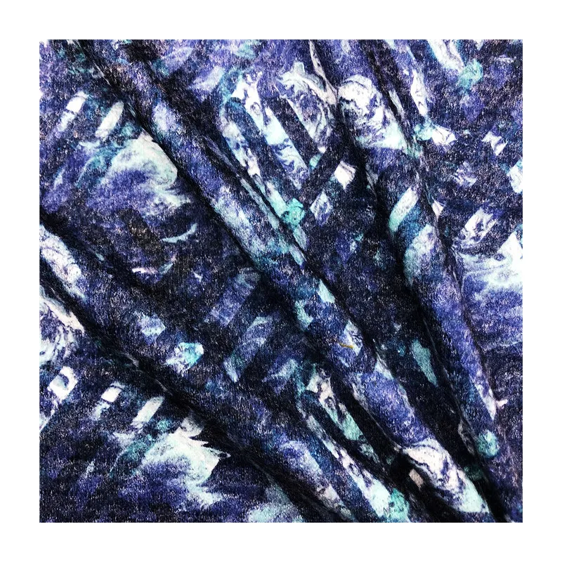 Customized Sublimation Floras and stripe design brushed knitted fabric light weight TR stretch printed jersey fabric for garment