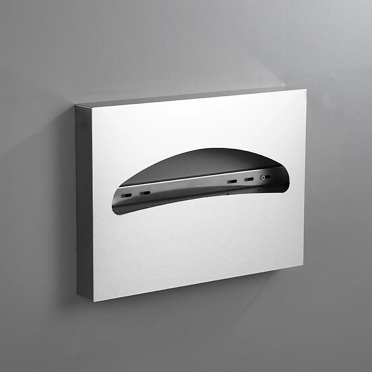 Bathroom metal stainless steel wall mount toilet seat cushion cover tissue paper dispenser
