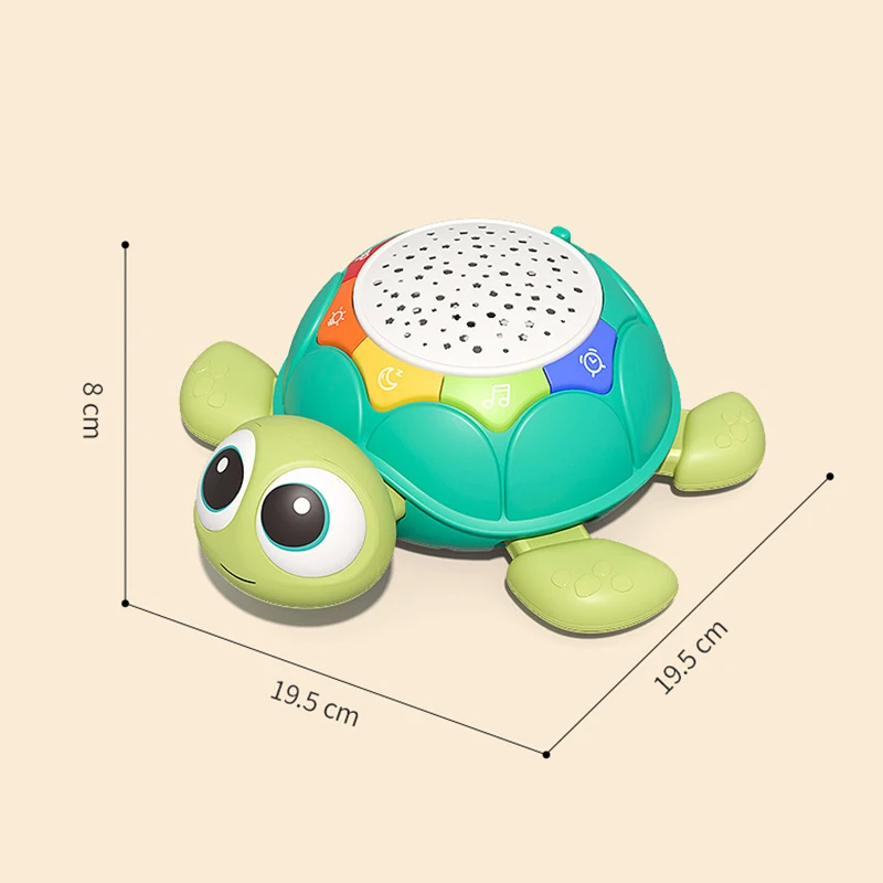Konig Kids Cure Crawling Soothes Projected Turtles Plastic Toys For Kids Children Baby Toys 1-3 Years