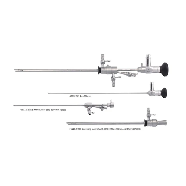 Medical Gynecological Endoscope Complete Set with Instruments and Sheathed Hysteroscopic Surgery Set