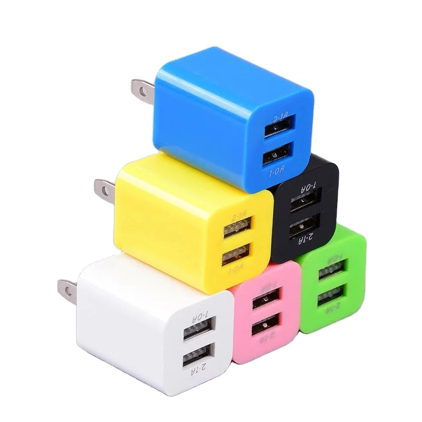Wholesale Dual Usb Charger Wall Charger Adapter For Mobile Phone Fast Charging Charger Block