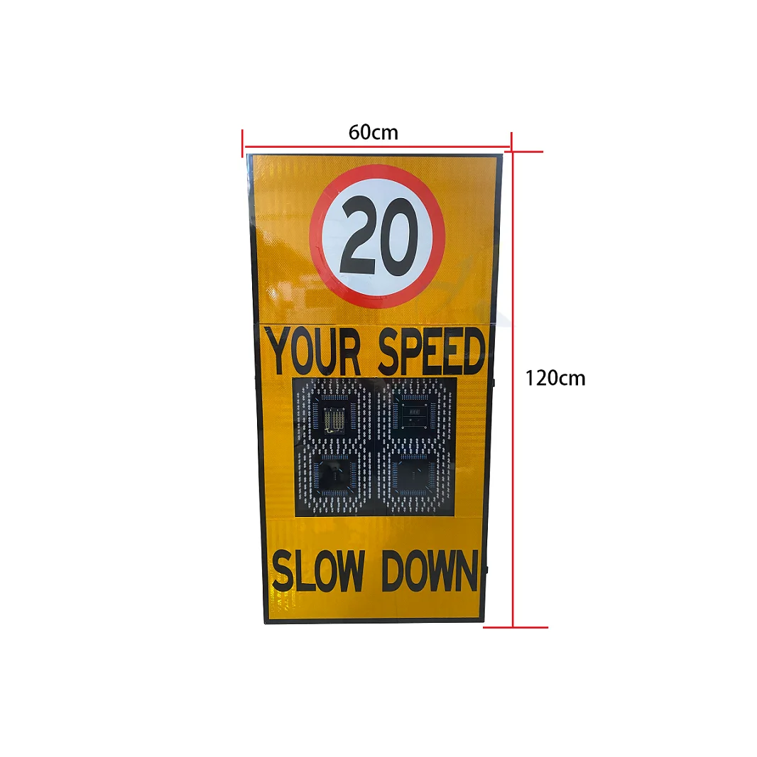 led radar controlled traffic speed sign car speed limit signs radar detector