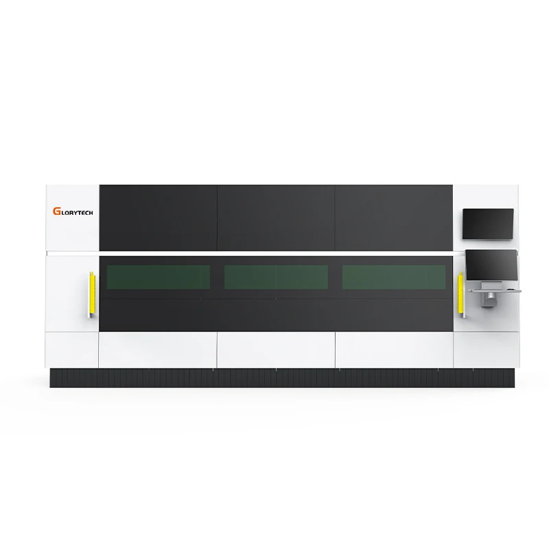 GLORYTECH 1530 полностью волоконно-лазерная резка 3000*1500 мм рабочая зона с выдвижным ящиком полное покрытие 3000 Вт листового металла