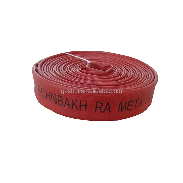 1st Class PVC Line used Fire Hose in Red Color