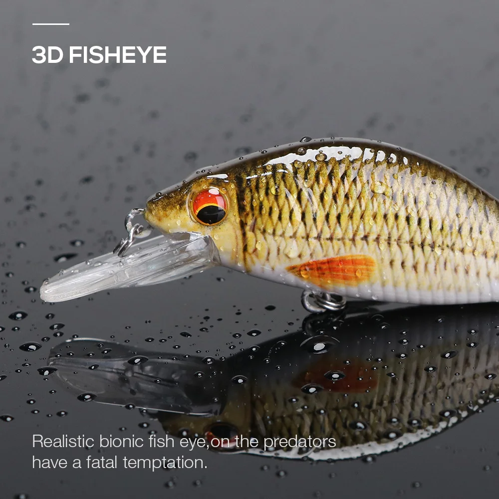 Manufacturer Plastic Fishing Lures Minow Crankbaits 3D Fish Eye Artificial Lure Bait
