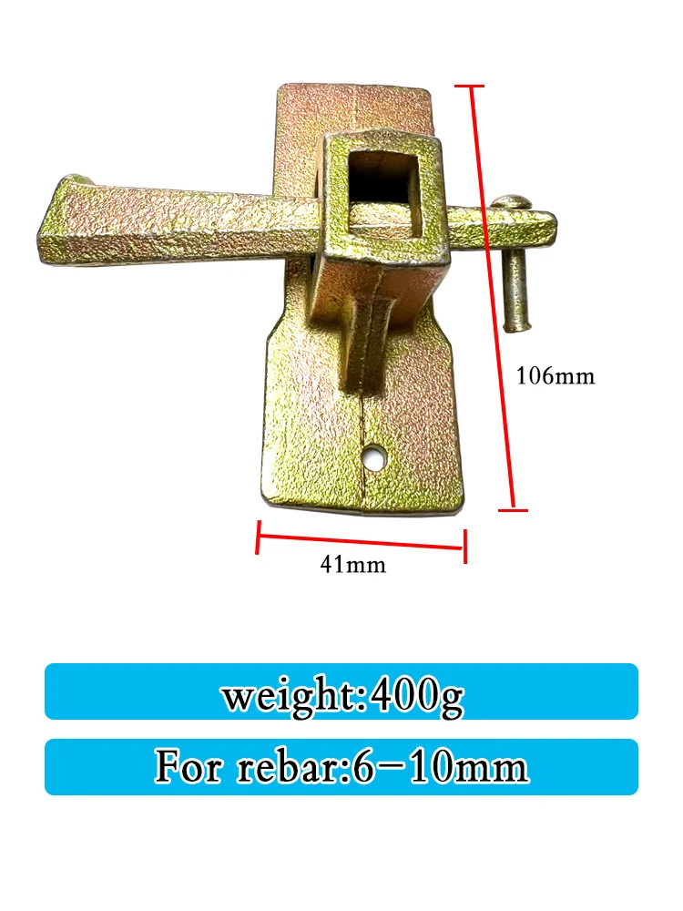 Galvanized or Painting blue Wedge Clamp/Rapid Wedge Clamp for Scaffold Formwork  for Rebar 6-10mm