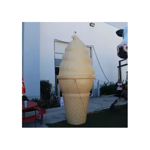 Hot sale inflatable ice cream with custom logo for summer promotion