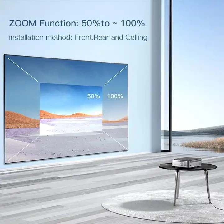 RIGAL P1 video projectors presentation equipments theater home digital auto focus 4k mini video tv projectors