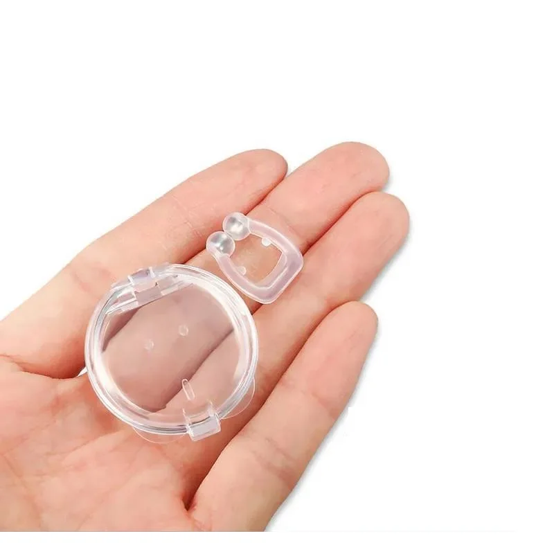 Health Care Silicone Magnetic Nose Clip Sleep Tray Sleeping Aid Apnea Guard Night Device with Case Anti Snore Stop Snoring