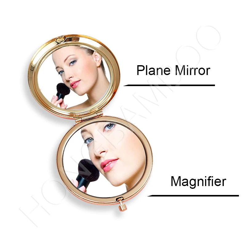 Personalized Customized logo Mini Mirror Compact Wholesale Pocket Mirrorswedding Favors Gifts