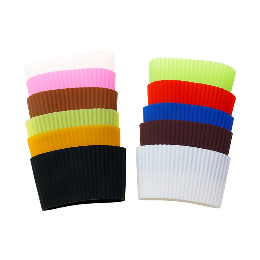 Изолированная силиконовая чашка набор пододеяльник для кофе силиконовая чашка втулка