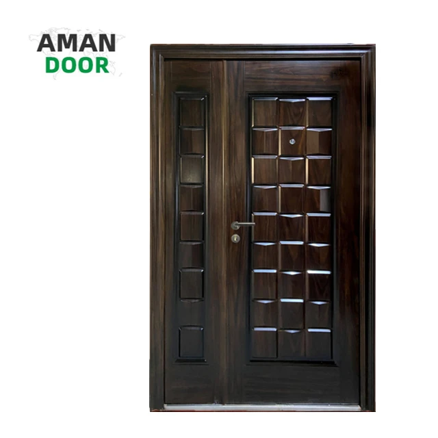 New design steel wooden Turkish doors external safety armored turkey door for residential