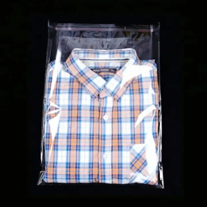 Custom Printing Transparent Plastic Cellophane Opp Bag With Self Adhesive for cable Clothing Packaging
