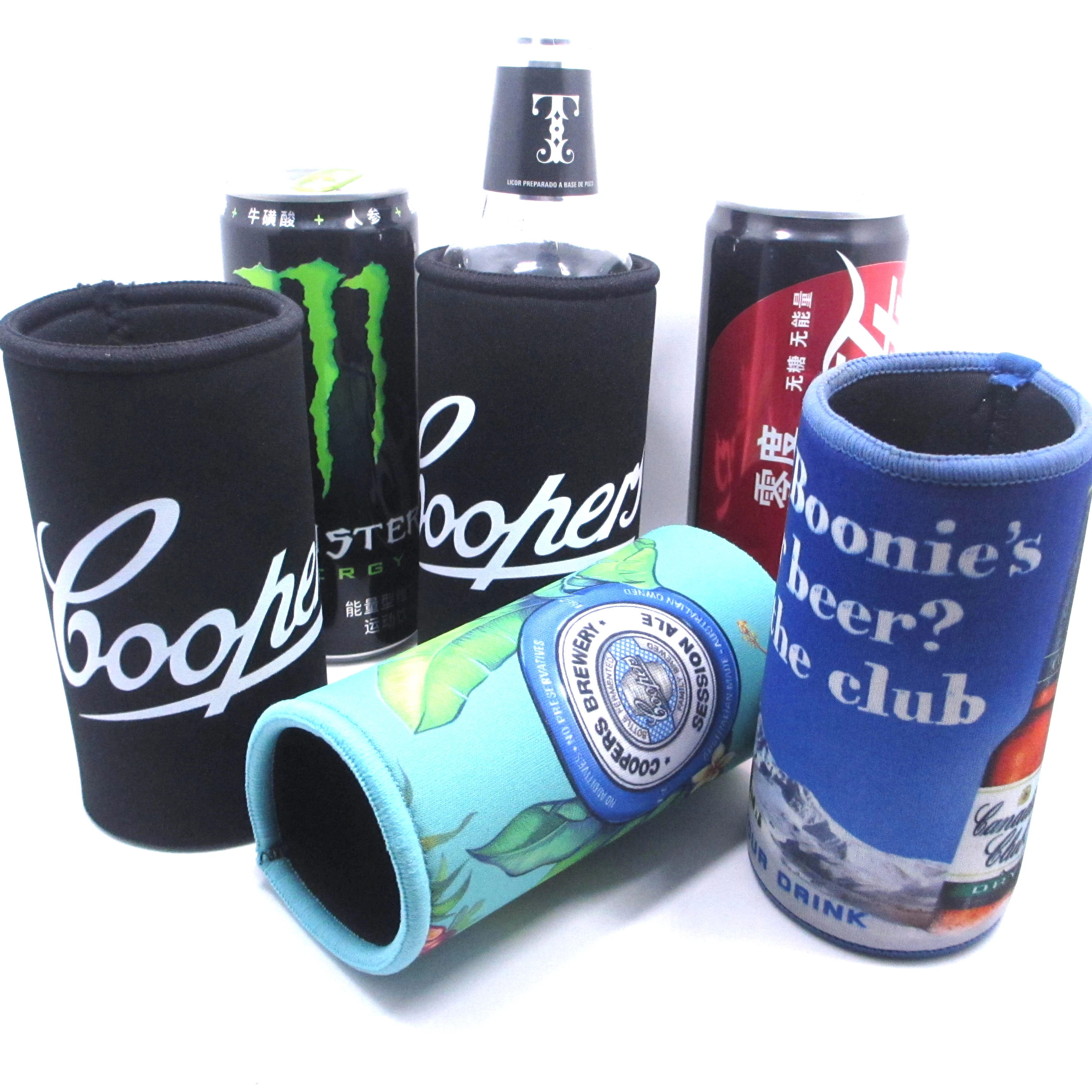 Slim Can Cooler Neoprene Coozies Sleeve Beer Skinny 12 Oz Foldable Acceptable 500pcs CANS Customized Color PAG