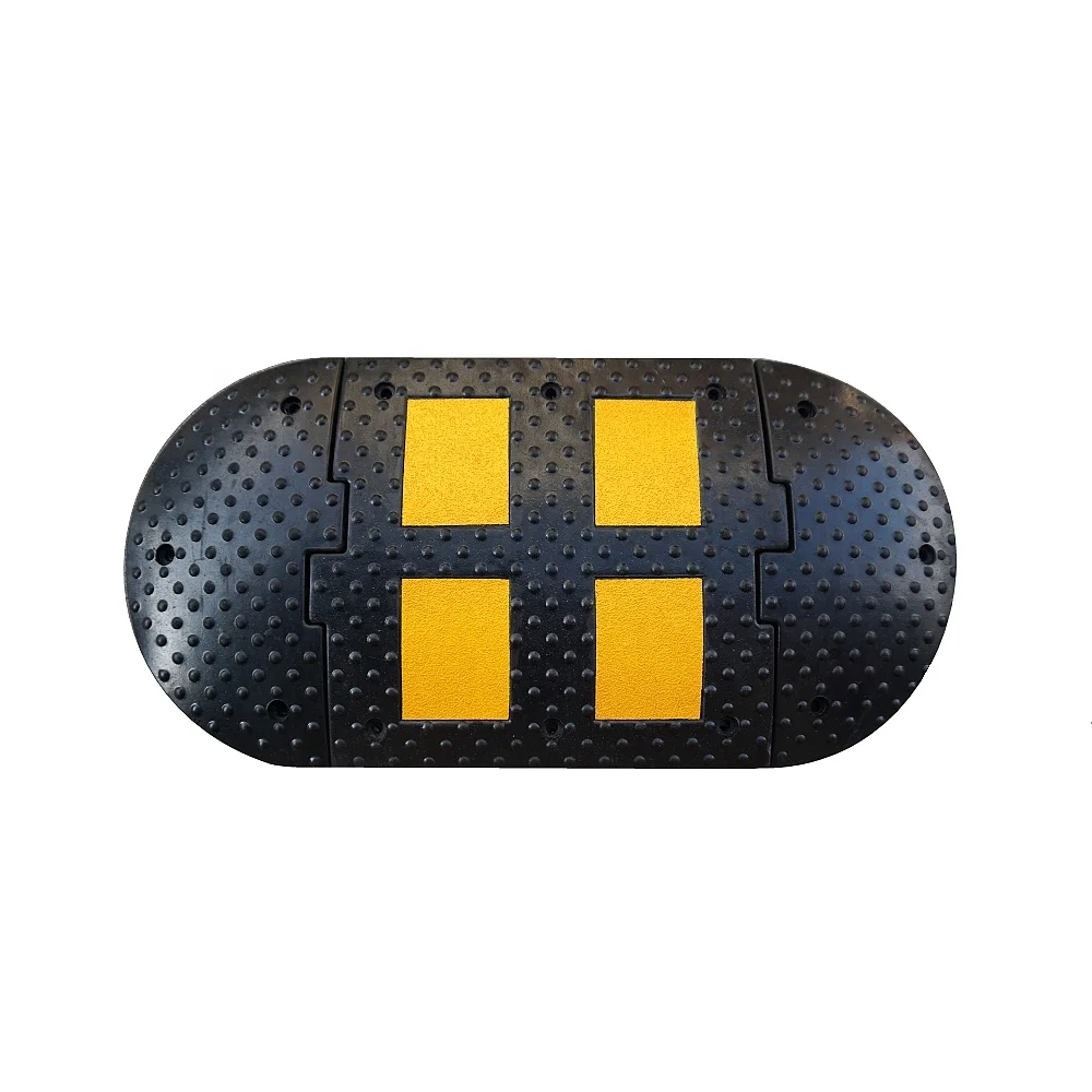 500X500X50Mm Durable Strength Vehicle Speed Down Cars Slow Rubber