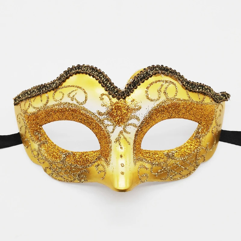 Halloween Carnival Masquerade Mask Color Painting Half Face Mask for Girls Women Party Mask