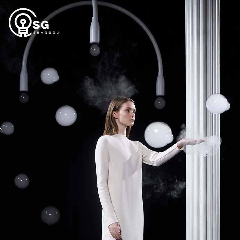 Customized Modern Minimalist Large Art Design Floor Lamp Glass Bubble LED Landscape Lamp