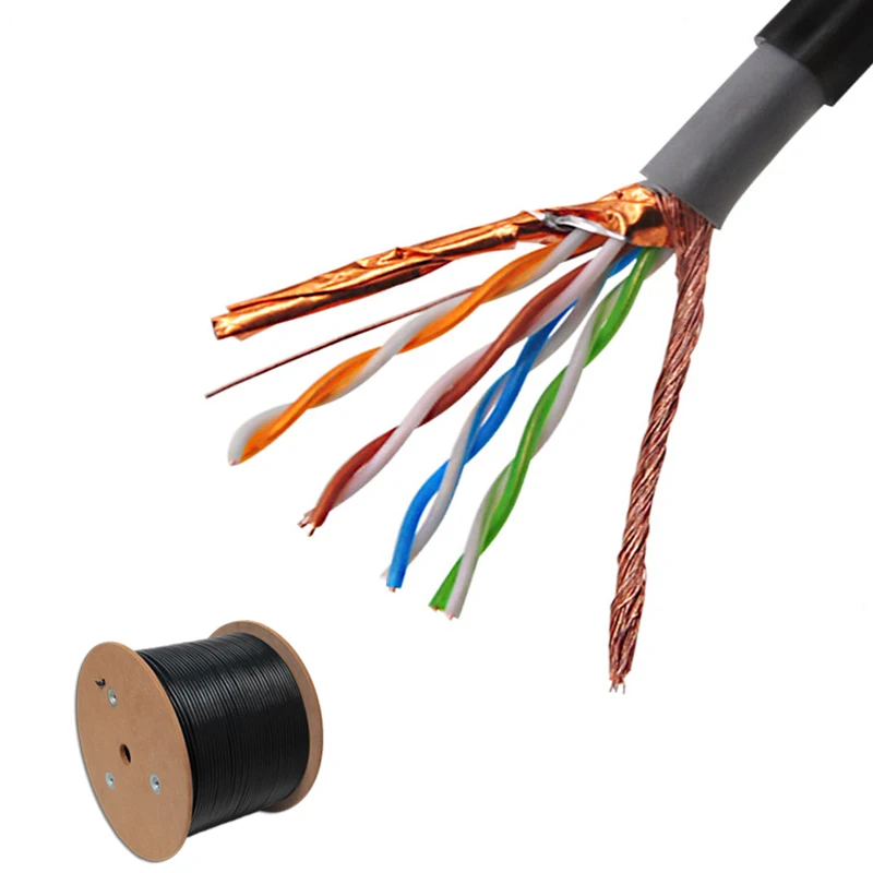 High quality customized hot sale Outdoor unshielded waterproof cat5e cable 23awg lan cat5e cable