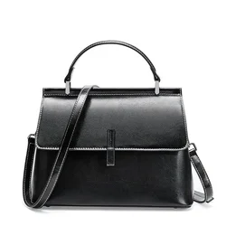 High Quality Women Leather Handbags  Fashionable Cowhide Shoulder Bag Real Leather women Hand bags