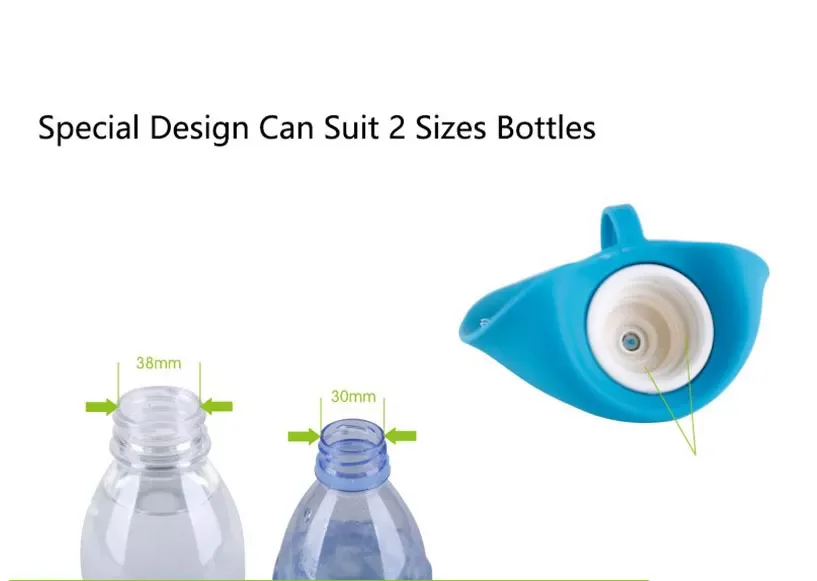 Custom Collapsible Pets Travel Silicone Outdoor Drinking Portable Foldable Dog Water Bottle