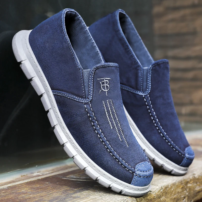 Новинка Весна 2021, дышащая Нескользящая Мужская обувь из ткани под турецкое платье, мужская повседневная обувь, мужская кожаная обувь