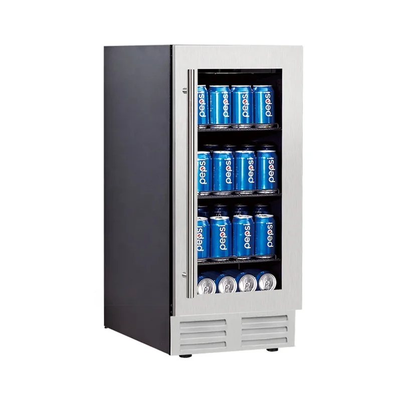 Home Small Residential Compact Imported Compressor Counter Top Forced Convection Stand Up Refrigerator Beverage And Beer Coolers