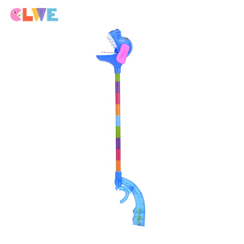 Hot sale Indoor outdoor party game toy Primary true color real color animal toy candy long neck dog grabber dog claw clip candy toy