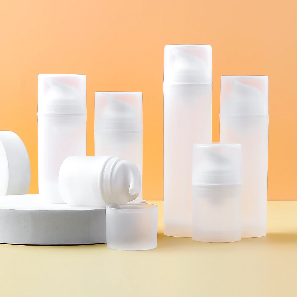 JXPACK Luxury Cosmetic Vacuum Airless Bottle with 30ml 50ml 80ml 100ml 120ml 150ml Plastic Airless Lotion Pump Bottle