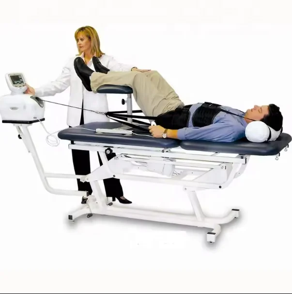 Amain Low Price Massage Synthetic Leather mobile Orthopedic Traction Hospital Bed