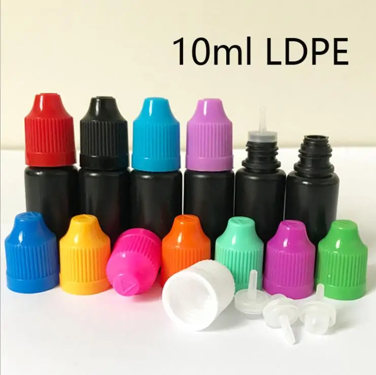 10ml Soft Black PE Bottles
