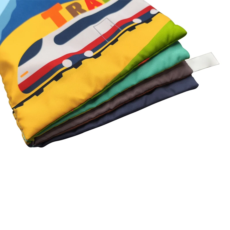 2024 New Arrival Early Education Vehicle Cloth Books for Kids BABY Soft Material Vehicle Cloth Book