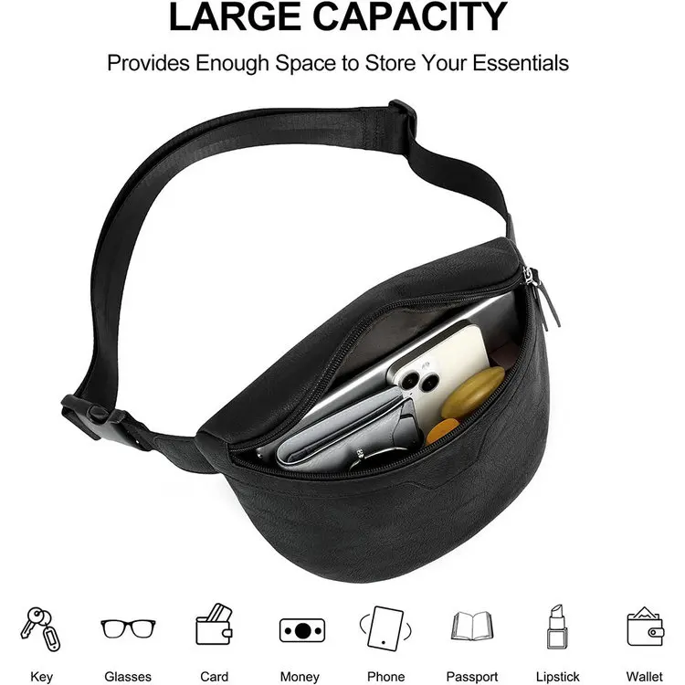 Cheaper Mobile Phone Cell PU Leather Side Waist Chest Sling Crossbody Luggage Travel Shoulder Messenger Bag Box Pouch for Women