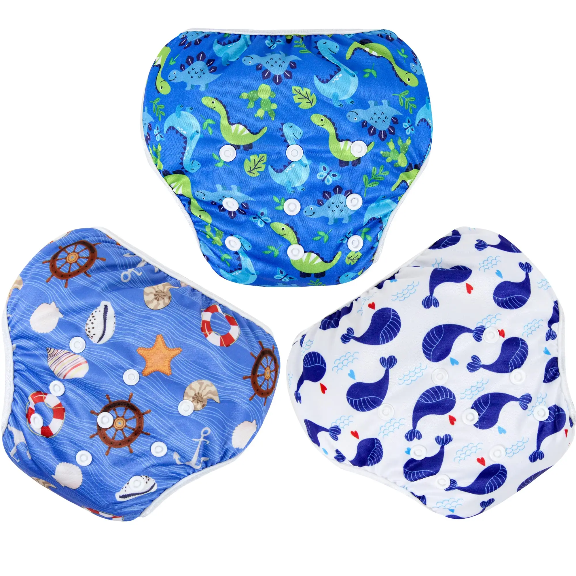 3 Pack Swim Diaper for Baby &Washable Diaper Swim for Swimming Lesson & Baby Shower Gifts