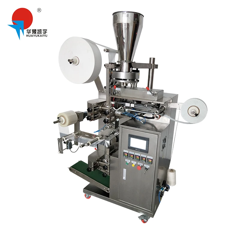 Kaiyu automatic tea bag packing machine with thread tag and outer wrapper