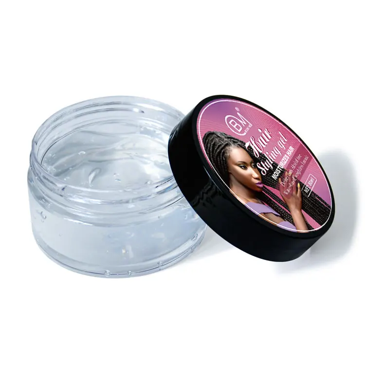 wholesale natural braid jam hair gel private label hair styling gel extra hold for curly hair
