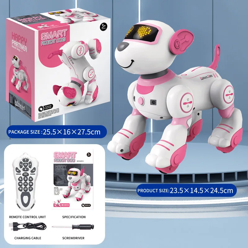 Remote Control Smart RC Robot Toys Intelligent Dancing Dog Plastic Pet with AI Programming Educational and Electric stunt