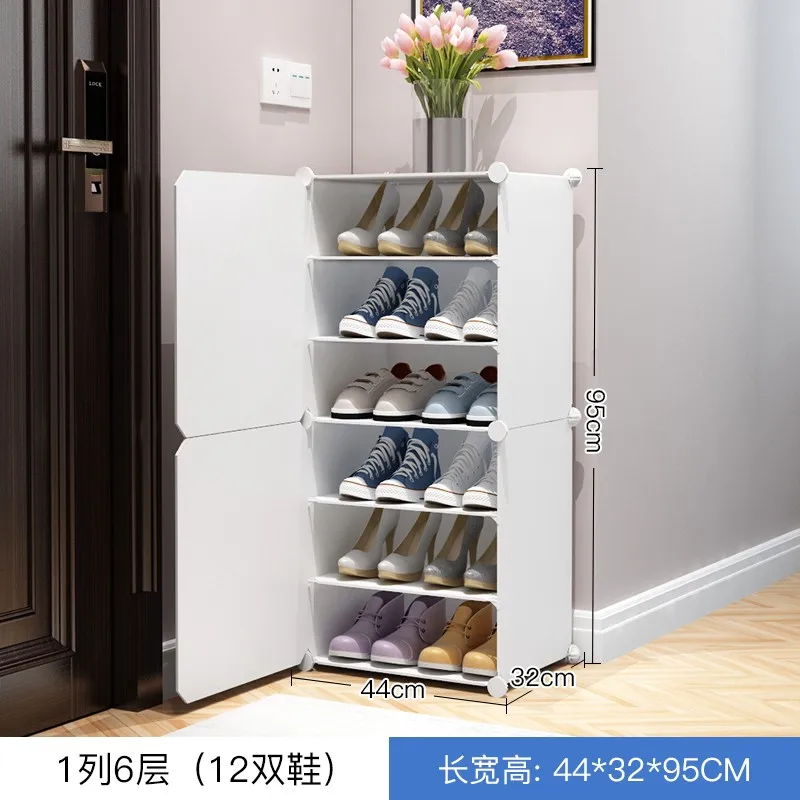 DIY Foldable Shoe Storage soft play pastel kid shoe storage PP plastic material cube wardrobe for Entryway Bedroom and Hallway