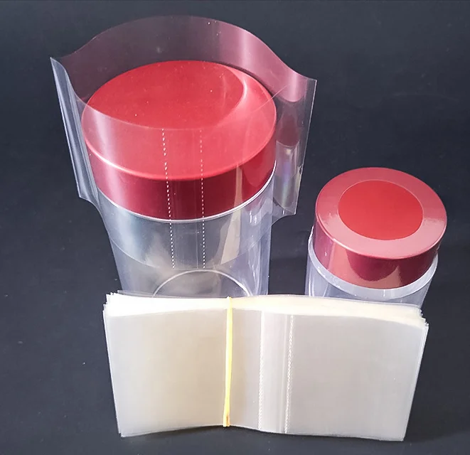 Transparent pvc shrink wrapped bands for packaging