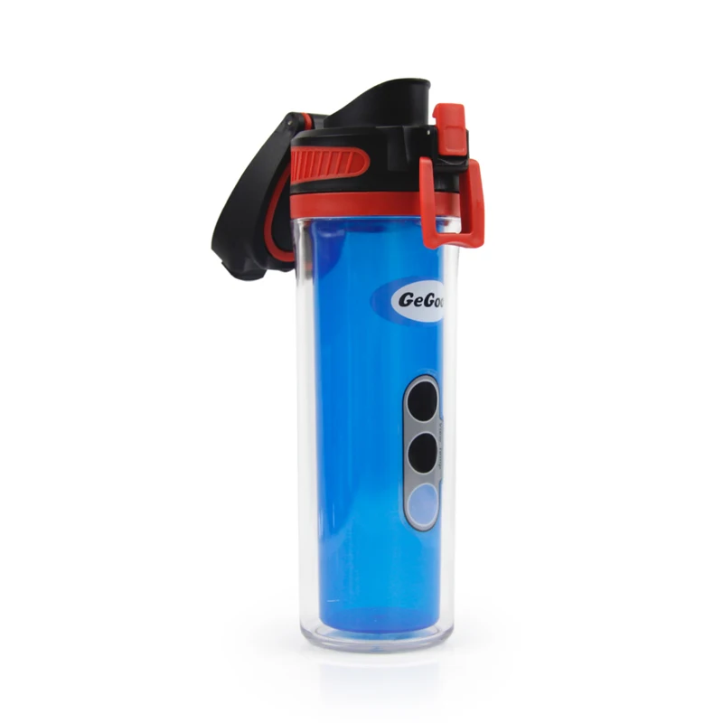 Custom Printed  plastic bottle New Design BPA FREE chilly bottle double wall water bottle lock with  temperature display