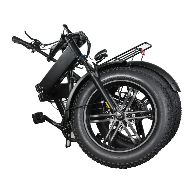 MZ-1148V 500W Elektrische Fiets Full Suspension Adult 20 Inch Fat Tire Electric City Moped Bike Foldable FatBike Ebike