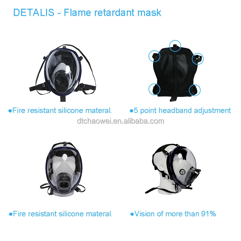 Factory Direct Sale 6.8L Carbon Fiber SCBA Air Breathing Apparatus Firefighting Equipment & Accessory for Firemen