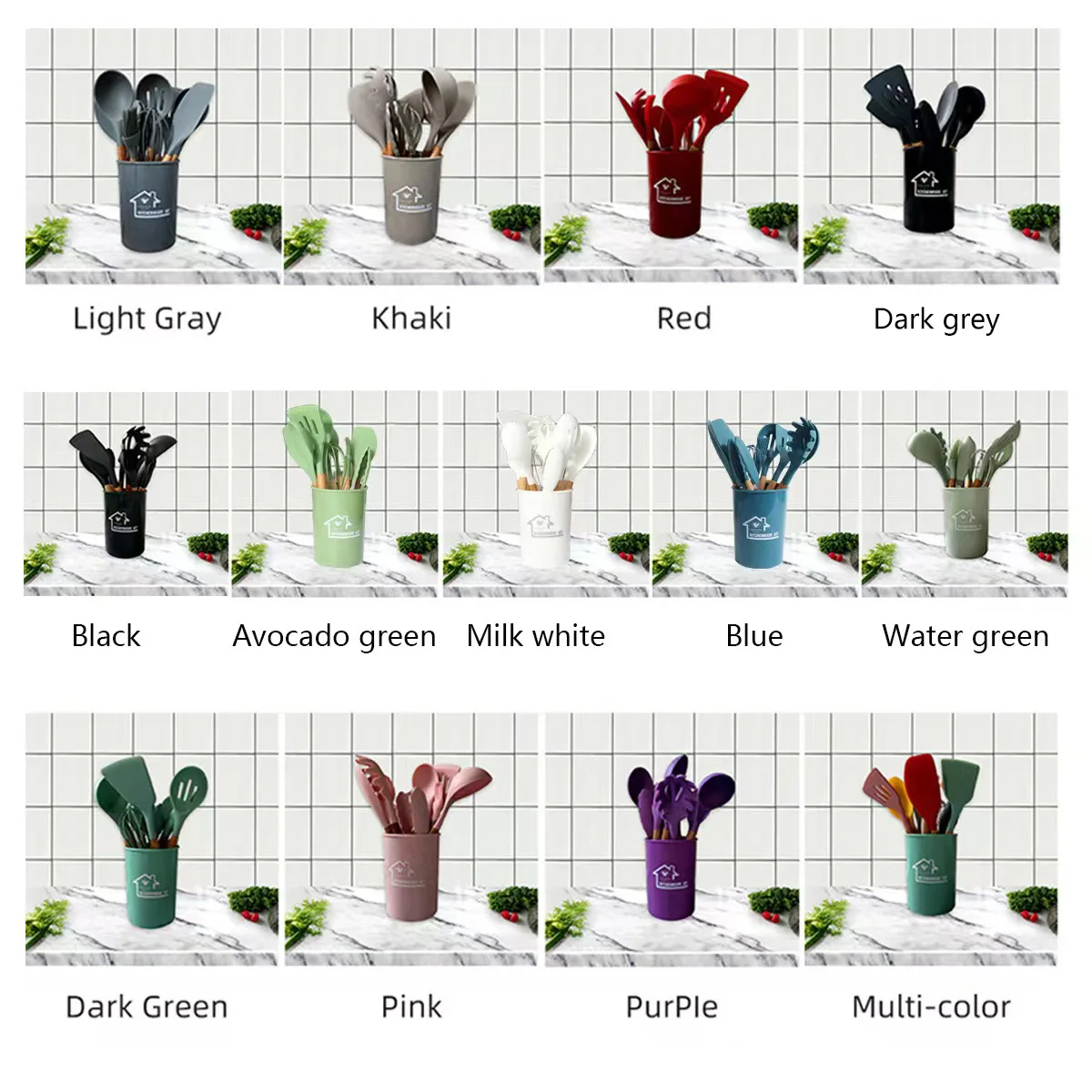 12 шт. силиконовая Силиконовая лопатка для выпечки