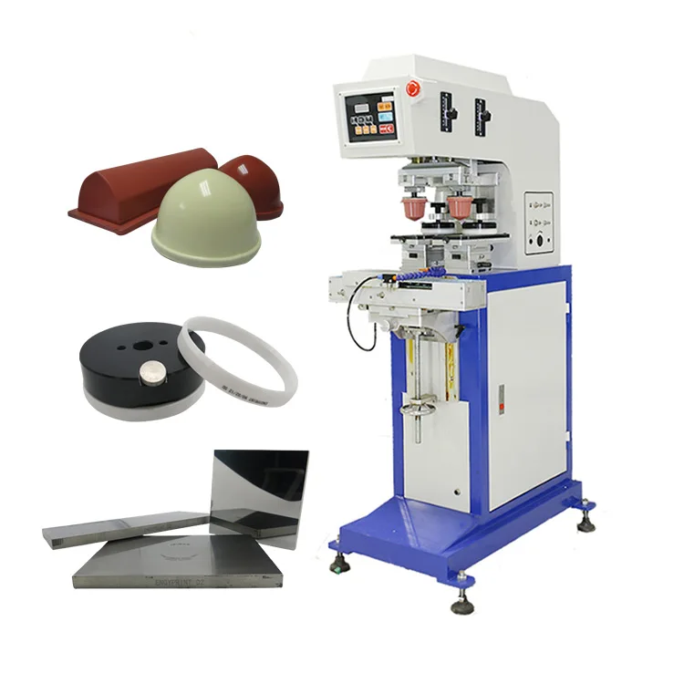 China golf ball cup pen pad printer toys 2 color computer keyboard mouse ink cup hand pad printing machine