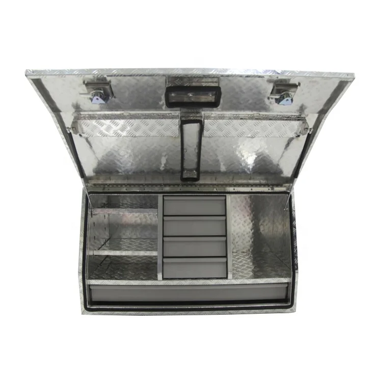 
Aluminum large aluminum mechanic tool box for truck/pickup/ute/garage <span style=